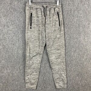 Burnside Sweatpants Medium Men's Drawstring Stretch Gray Cotton Blend‎ M
